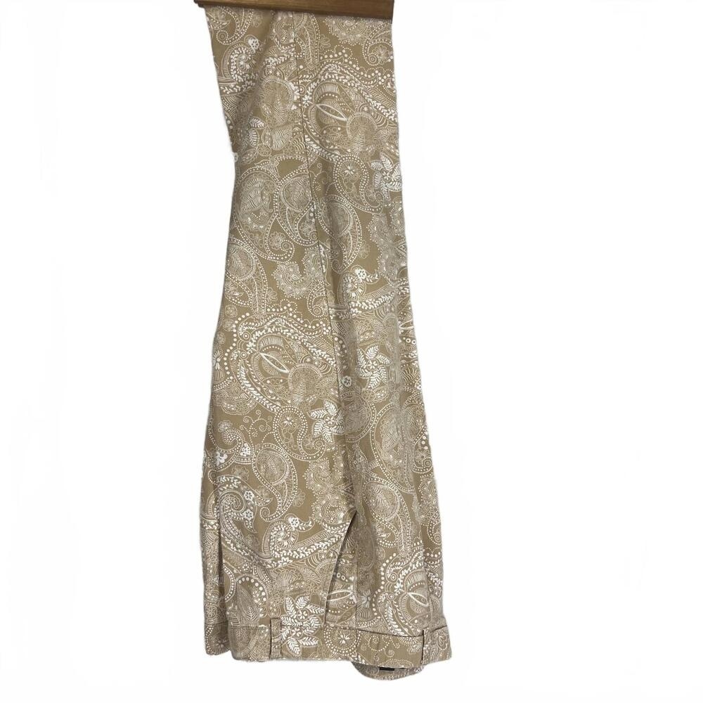 Briggs New York size 12 Beige Paisley Print Skirt
